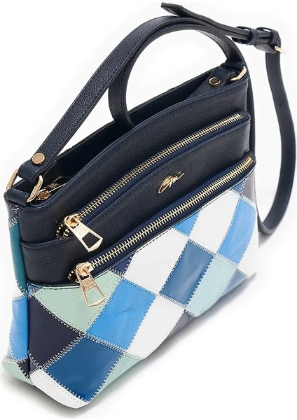 Kadın Baklava Desenli Çapraz Askılı Günlük Çanta modelleri