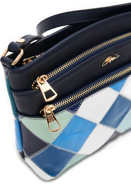 Kadın Baklava Desenli Çapraz Askılı Günlük Çanta