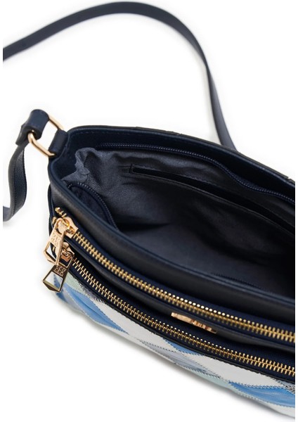 Kadın Baklava Desenli Çapraz Askılı Günlük Çanta