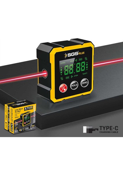 Lazer Dijital Açık Ölçer, Magnetli, 3.7V, Hassas ve Kolay Kullanım fiyatları