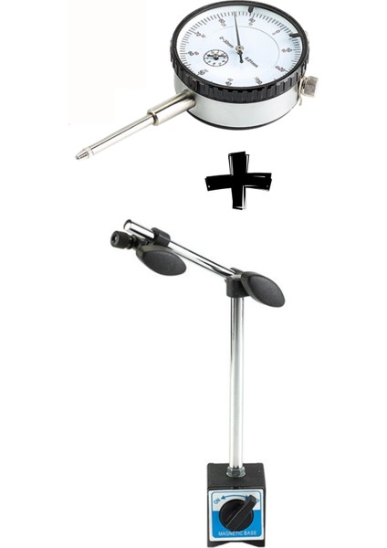 Dijital Komparatör Saati ve Manyetik Stand Seti, Hassas Ölçüm Araçları
