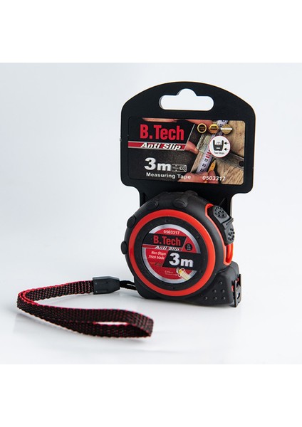 Profesyonel Şerit Metre 3X16, Dayanıklı ve Hassas Ölçüm Aracı