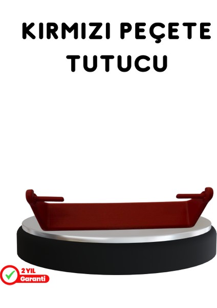 Kırmızı Peçete Tutucu Dayanıklı Duvar Tipi Kağıt Havlu Askısı