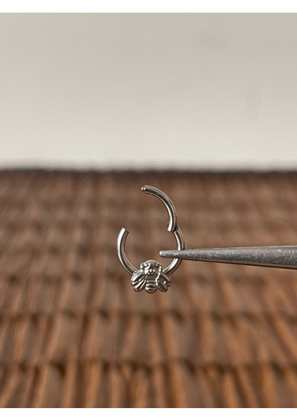 316 L Cerrahi Çelik Arı Kilitli Çelik Halka Septum Piercing fiyatları