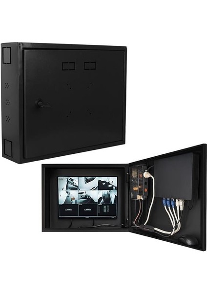 Novacom 45X35X10 cm Dik Tip Gri Monitör Takılabilen Dvr Kabini
