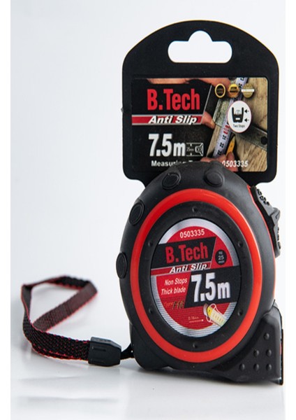 Profesyonel 7.5X25 Metre Şerit Metre, Dayanıklı ve Hassas Ölçüm Aracı