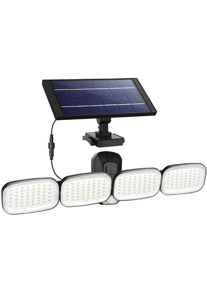 6 Volt - 3 Watt Solar Panelli Hareket Sensörlü 200 Smd Ledli Lamba PM-8048