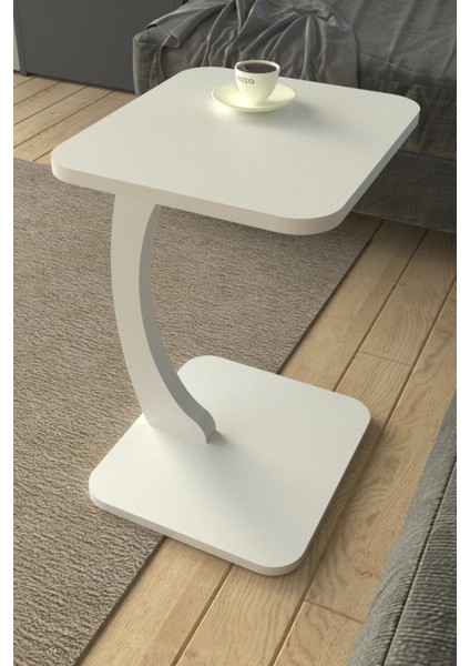 Tekerleksiz Dekoratif Kare C Sehpa Modern Zigon Sehpa Koltuk Yanı Sehpa modelleri