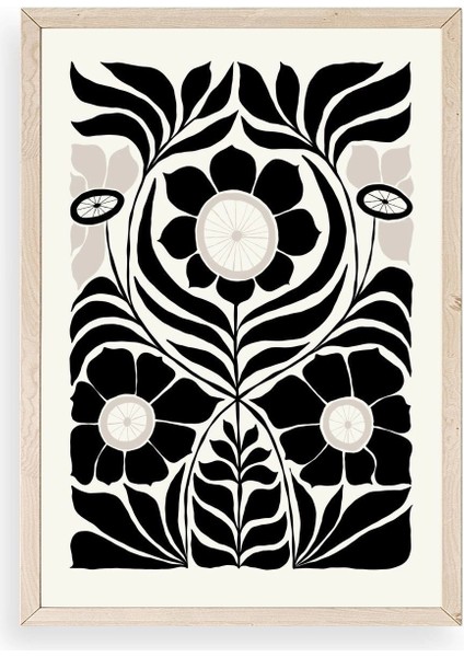 Desen Ahşap Çerçeveli Tablo