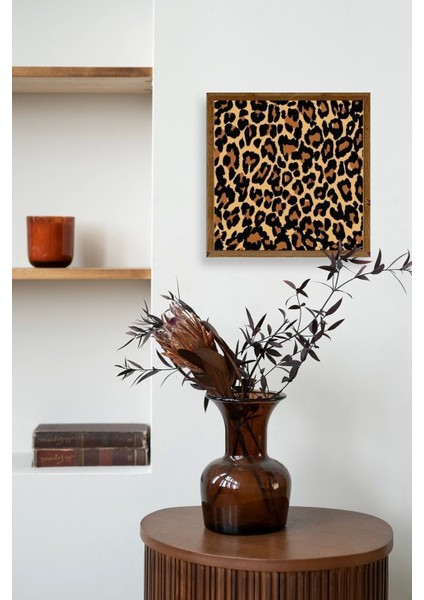 Leopar Deseni Ahşap Çerçeveli Tablo modelleri