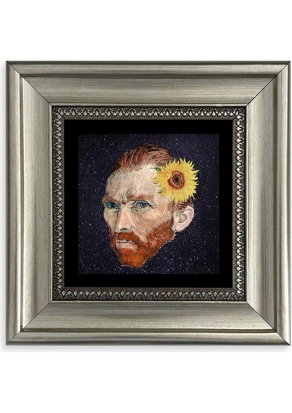 Van Gogh Çerçeveli Taş Tablo