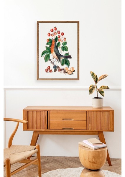 Daldaki Kuş Ahşap Çerçeveli Tablo modelleri