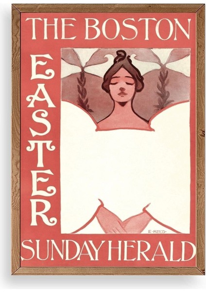 E. Reed Ahşap Çerçeveli Tablo