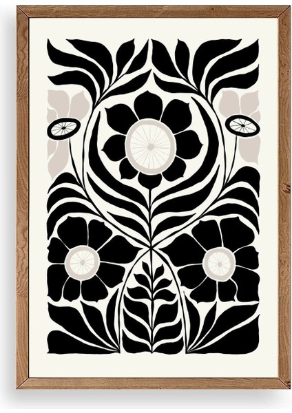 Desen Ahşap Çerçeveli Tablo