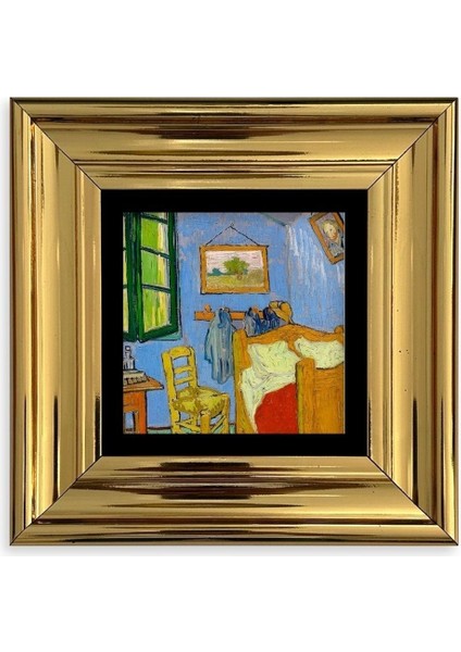 Van Gogh Çerçeveli Taş Tablo