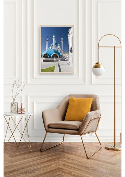 Kabe Camii Ahşap Çerçeveli Tablo fiyatları