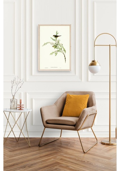 Daldaki Kuş Ahşap Çerçeveli Tablo fiyatları