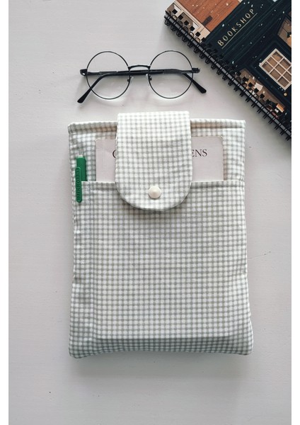 Cepli Kitap Kılıfı Pötikareli Yeşil fiyatları