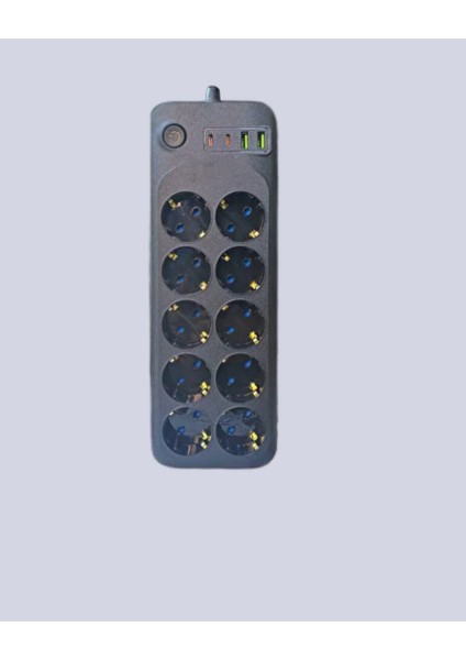 Mtxdpn Termal Koruma Sistemli USB Type-C 10’lu Grup Priz 2m 2500W Güç Kapasiteli fiyatları