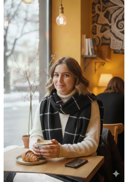 Kareli Ekose Desenli Omuz Şalı 70*180 fiyatları