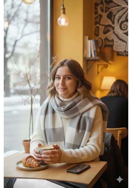 Kareli Ekose Desenli Omuz Şalı 70*180 indirimleri