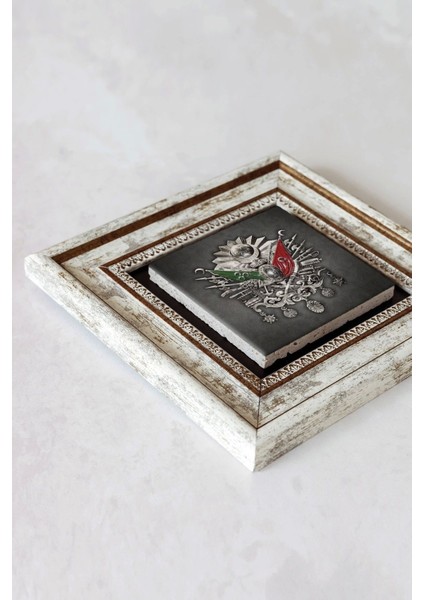 Osmanlı Tuğrası Çerçeveli Taş Tablo , Çerçeveli Taş Duvar DEKORU-ENKCRCVTBL-00172 fiyatları