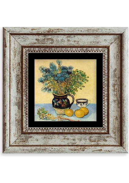 Van Gogh Çerçeveli Taş Tablo