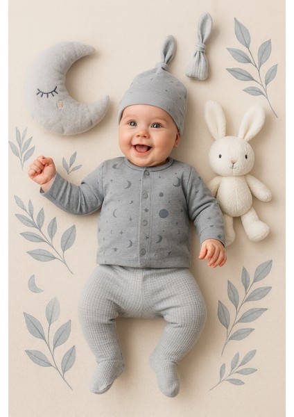 Erkek Bebek 0-3 Ay Hastane Çıkış Zıbın Seti Yenidoğan Yeni Nesil