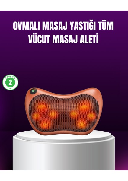 Mtxdpn Ergonomik Derin Yoğurmalı Boyun Bel Sırt Masaj Cihazı Priz Çakmak Girişli