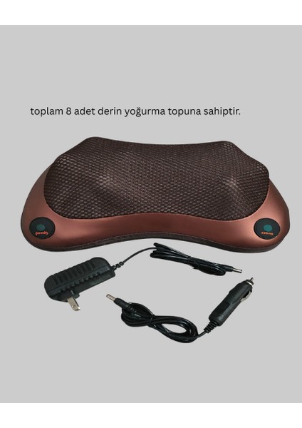 Mtxdpn Ergonomik Derin Yoğurmalı Boyun Bel Sırt Masaj Cihazı Priz Çakmak Girişli indirimleri