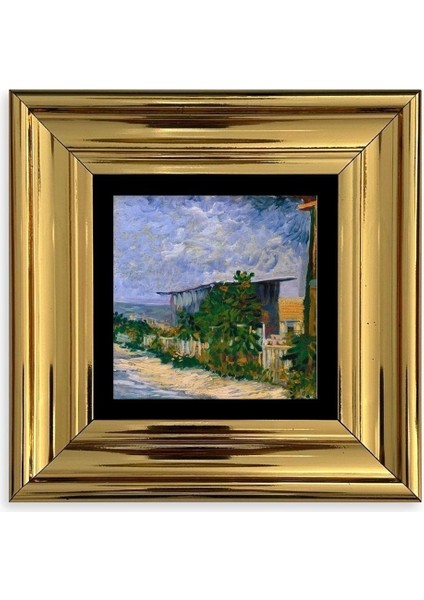 Van Gogh Çerçeveli Taş Tablo