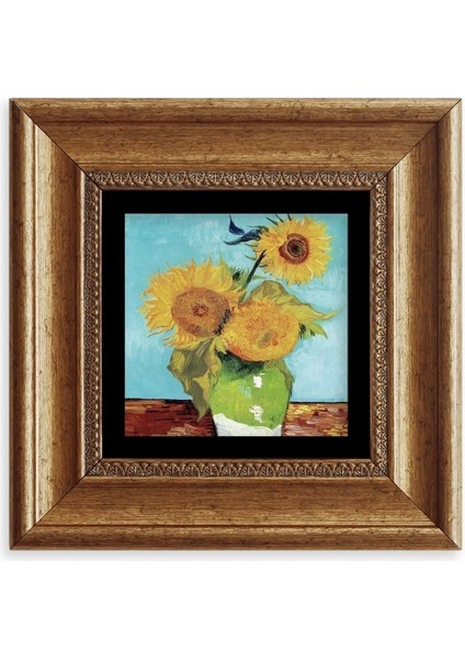 Van Gogh Çerçeveli Taş Tablo