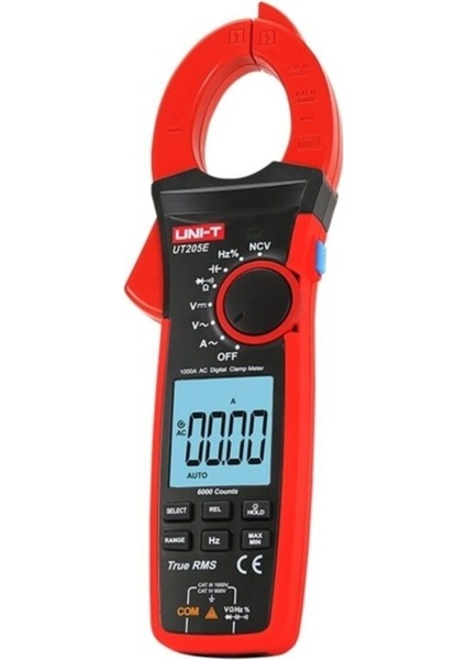Dijital Pensampermetre UT-205E 1000A True Rms, Yüksek Hassasiyetli Ölçüm