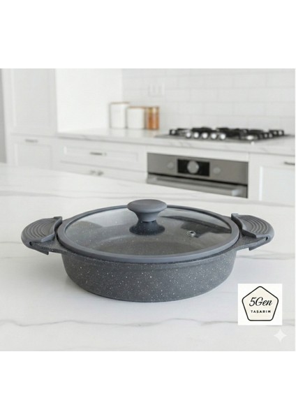 Gri Silikon Çerçeveli ve Kulplu Modern Cam Tencere Kapağı – Cam Çapı: 18-20-24-26-28 Cm, Yer Kaplamayan Düz (Flat) Tasarım modelleri