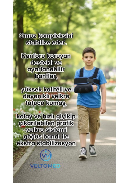 Çocuk Velpo Bandaj Çocuk Kol Kırığı,çocuk Omuz Çıkığı, Kol Burkulması Bandajı,çocuk Ortopedik Destek