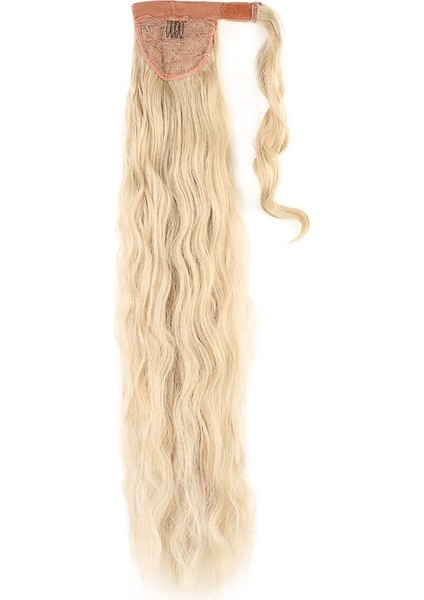 Bağlamalı Kabarık Dalgalı At Kuyruğu / Kumral Beyaz Platin Röfleli modelleri