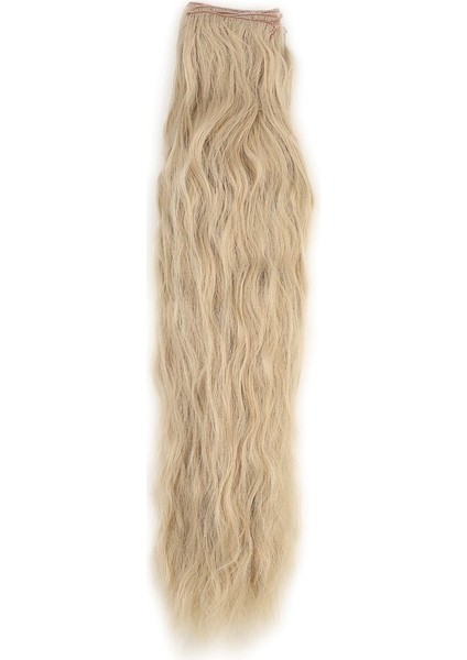 Fiber Sentetik Kabarık Dalgalı 8 Parça Çıt Çıt / Kumral Beyaz Platin Röfleli modelleri