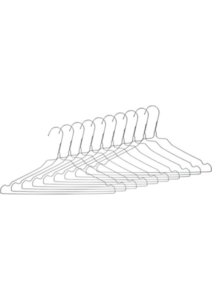 10 Adet Tel Elbise Askısı Kıyafet Pantolon Askısı fiyatları