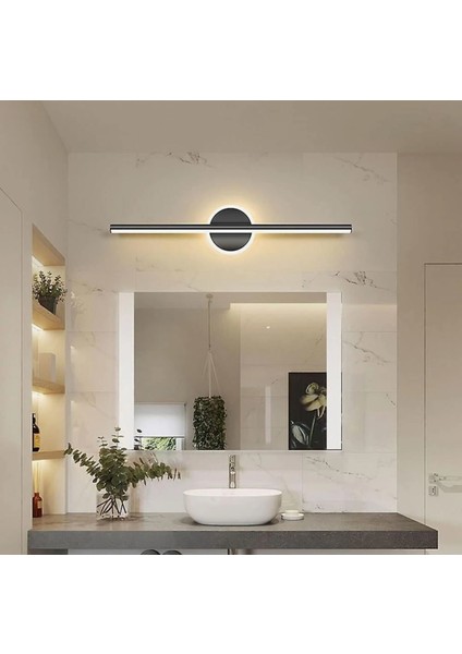 Banyo Duvar Ayna Koridor Apliği 66CM Pilli (Günışığı Led)