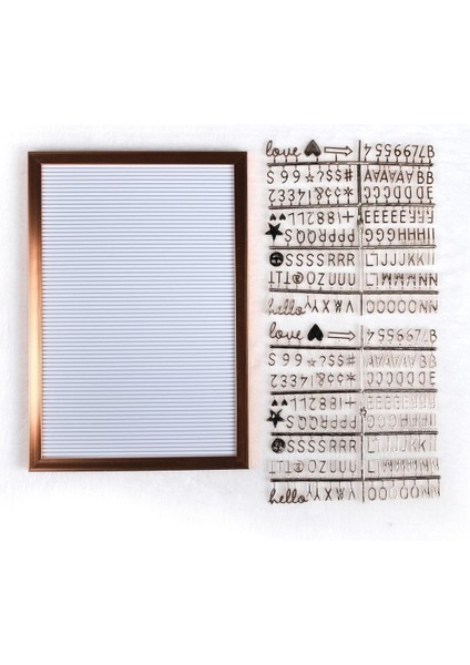 Büyük Boy Rose Gold Yazı Panosu, 2 Adet Harf Seti Hediye fiyatları