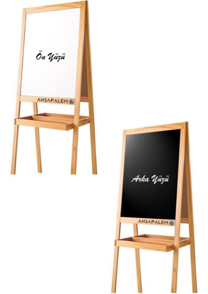 Şık Ahşap Yazı Tahtası Beyaz ve Siyah Yüzeyli, Dekoratif ve Kullanışlı fiyatları
