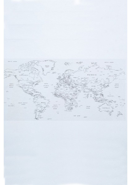 Büyük Dünya Haritası 100X56CM, Eğlenceli ve Öğretici Dekorasyon