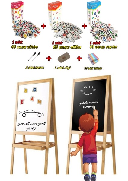 Manyetik Yazı Tahtası 189 Magnet 45X110CM, Pratik ve Şık Notlama Çözümü