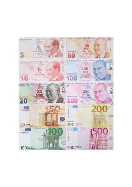 Pop Konsol 100 Adet Karışık Geçersiz Para Parti Şaka Düğün Film Dizi Parası PP194601