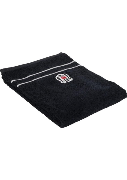 Lisanslı BASKILI%100 Pamuk Banyo Havlusu, Siyah, 70X140 cm