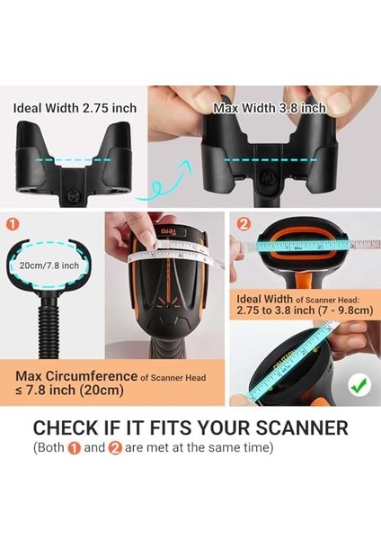 Tera Evrensel Barkod Tarayıcı Tutucu/stant, Barkod Okuyucularının Eller Serbest Taranması, Süpermarket, Perakende, Kütüphane.. modelleri