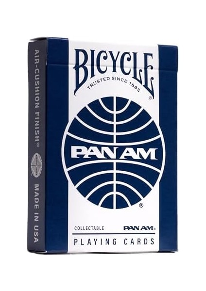 Pan Am Airlines Oyun Kartları, Teneke Seyahat Kutusunda 2 Deste – Klasik Pan Am Tasarımı modelleri