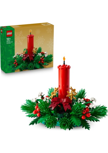 ® Yılbaşı Masa Süsü 40743 - 12 Yaş ve Üzeri Çocuklar için Yılbaşı Temalı Yaratıcı Oyuncak Yapım Seti (433 Parça)