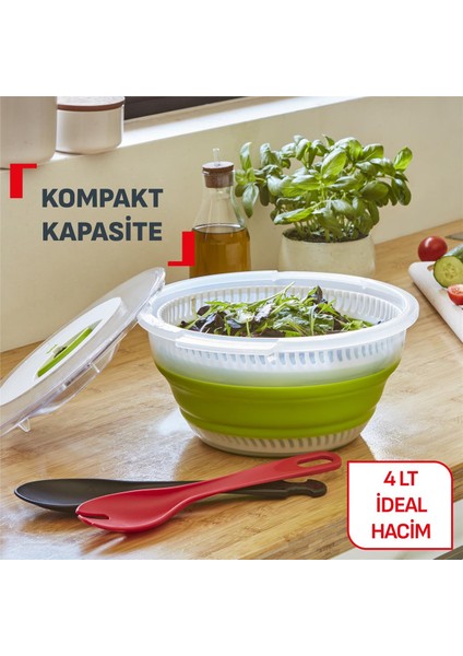 Katlanabilir Salata Kurutucu - 4 L