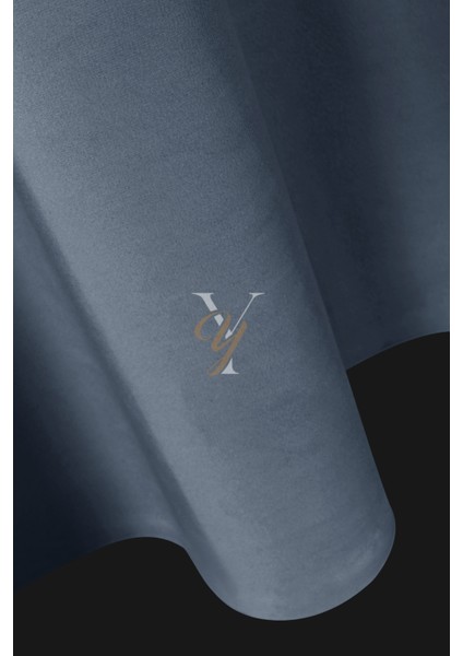 Ipek Kadife Fon Perde V-15 Indigo modelleri
